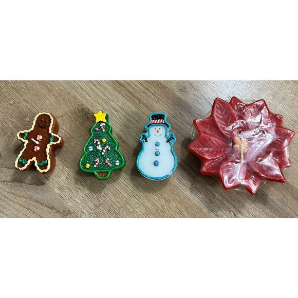 Vintage Mini Christmas Candles Candle Set Of 4 Yankee Candle Russ Berrie - Picture 13 of 14